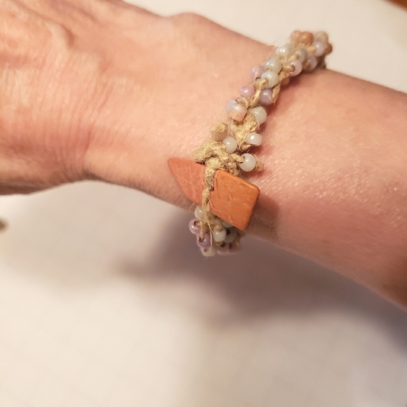 Hand Crafted Jewelry - Handmade Bead Crochet Bracelet